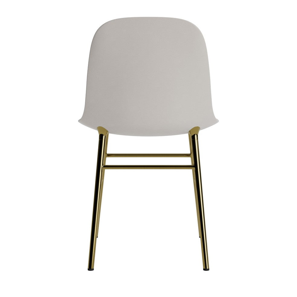 Silla Form Gris Cálido Patas Metal