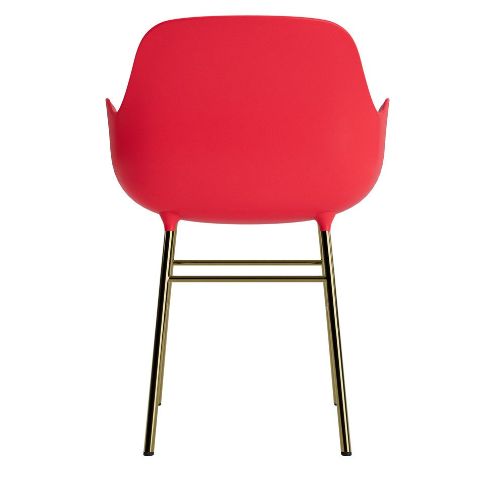 silla-brazos-form-rojo-brillante-patas-metal-17894