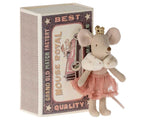 Princesa ratón Hermanita en caja de cerillas