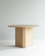 Table en chêne massif Ø120