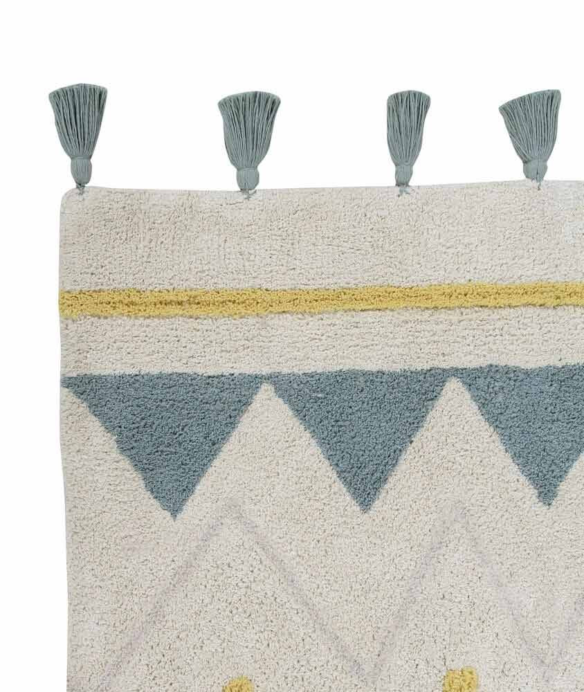 Alfombra Lavable | Vintage Blue Azteca M