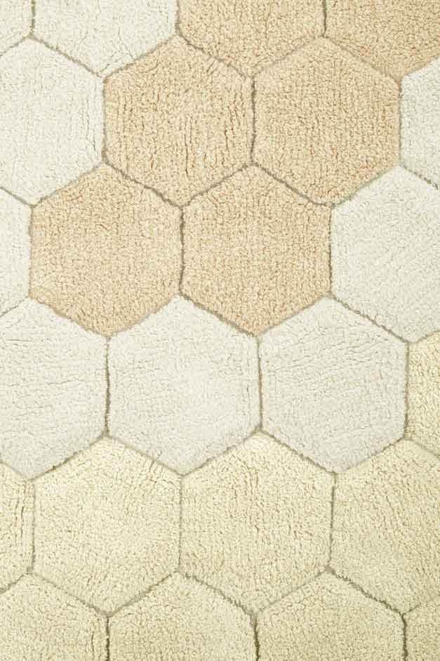 Alfombra Lavable | Honeycomb Gold