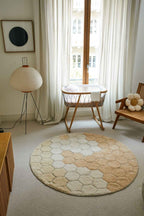 Alfombra Lavable | Honeycomb Gold