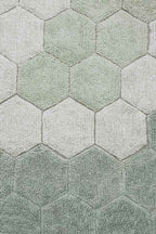 Tapis lavable | Honeycomb Blue Sage