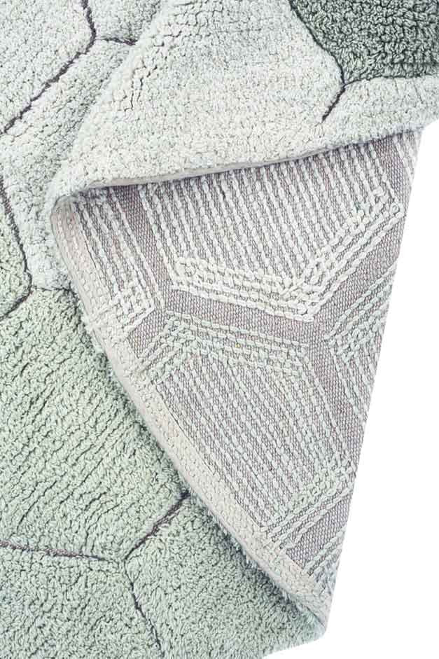 Alfombra Lavable | Honeycomb Blue Sage