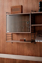 Cabinet con puerta batiente cristal 58x30cm