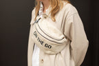 Riñonera On The Go Teddy Blanca