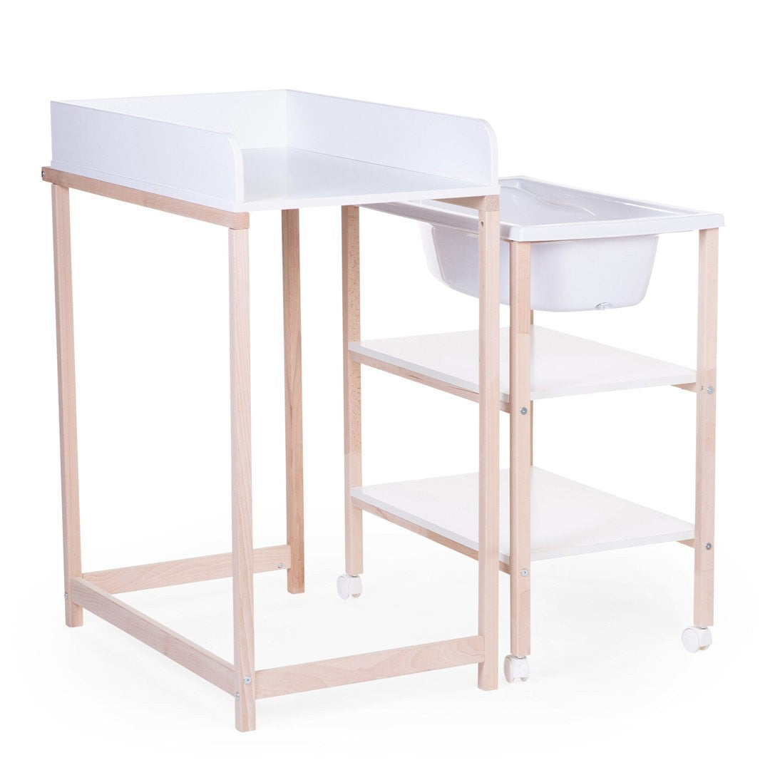 Mesa Cambiador Bañera + ruedas