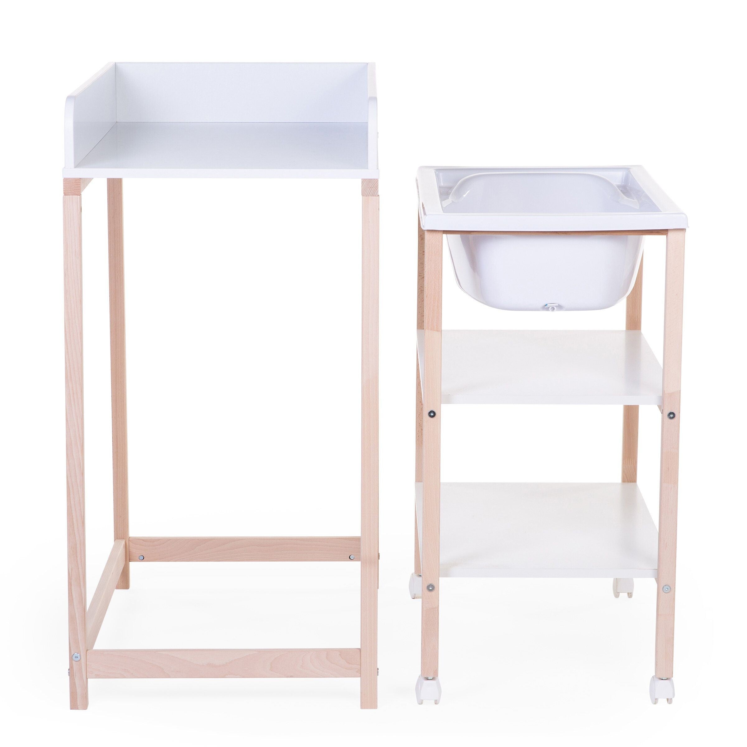 Mesa Cambiador Bañera + ruedas