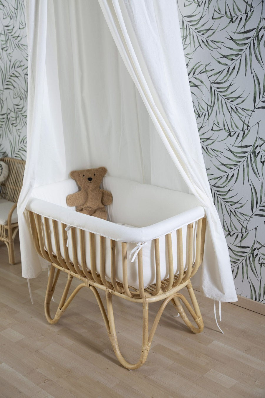 Cuna Rattan 90x50 + Colchón