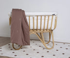 Cuna Rattan 90x50 + Colchón