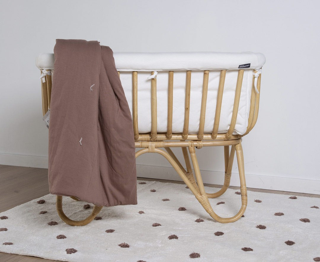 Cuna Rattan 90x50 + Colchón