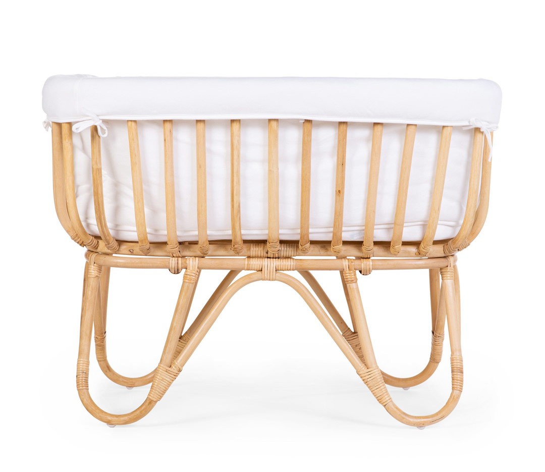 Cuna Rattan 90x50 + Colchón