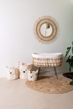 Cuna Rattan Metal 91x51 + Colchón