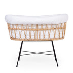 Cuna Rattan Metal 91x51 + Colchón