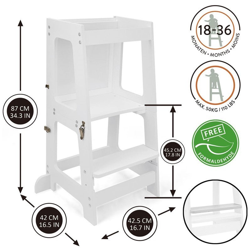 Torre aprendizaje+Mesa Aprendi Blanca