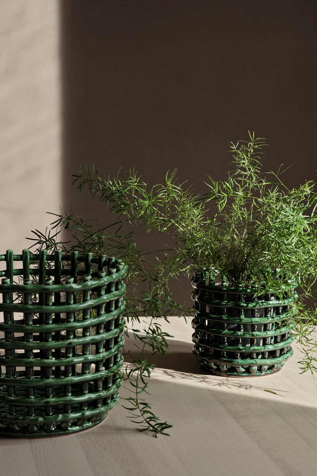 Cesta Ceramic Verde