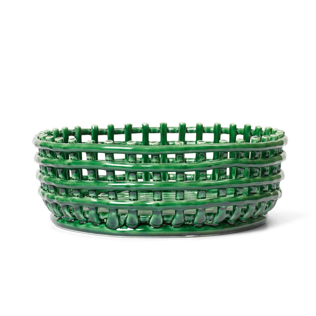 Green Ceramic Centerpiece
