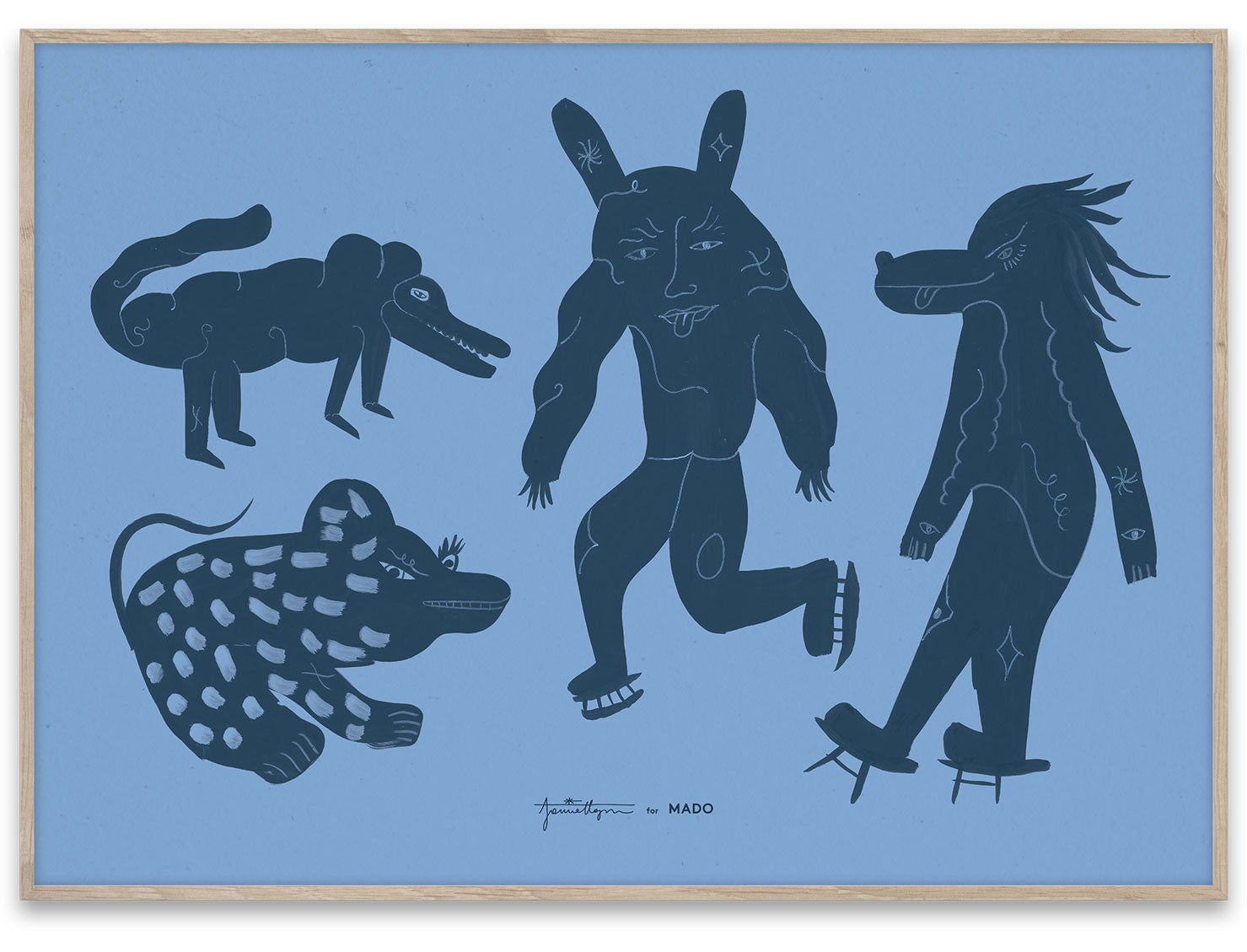 Lámina | Four Creatures Azul