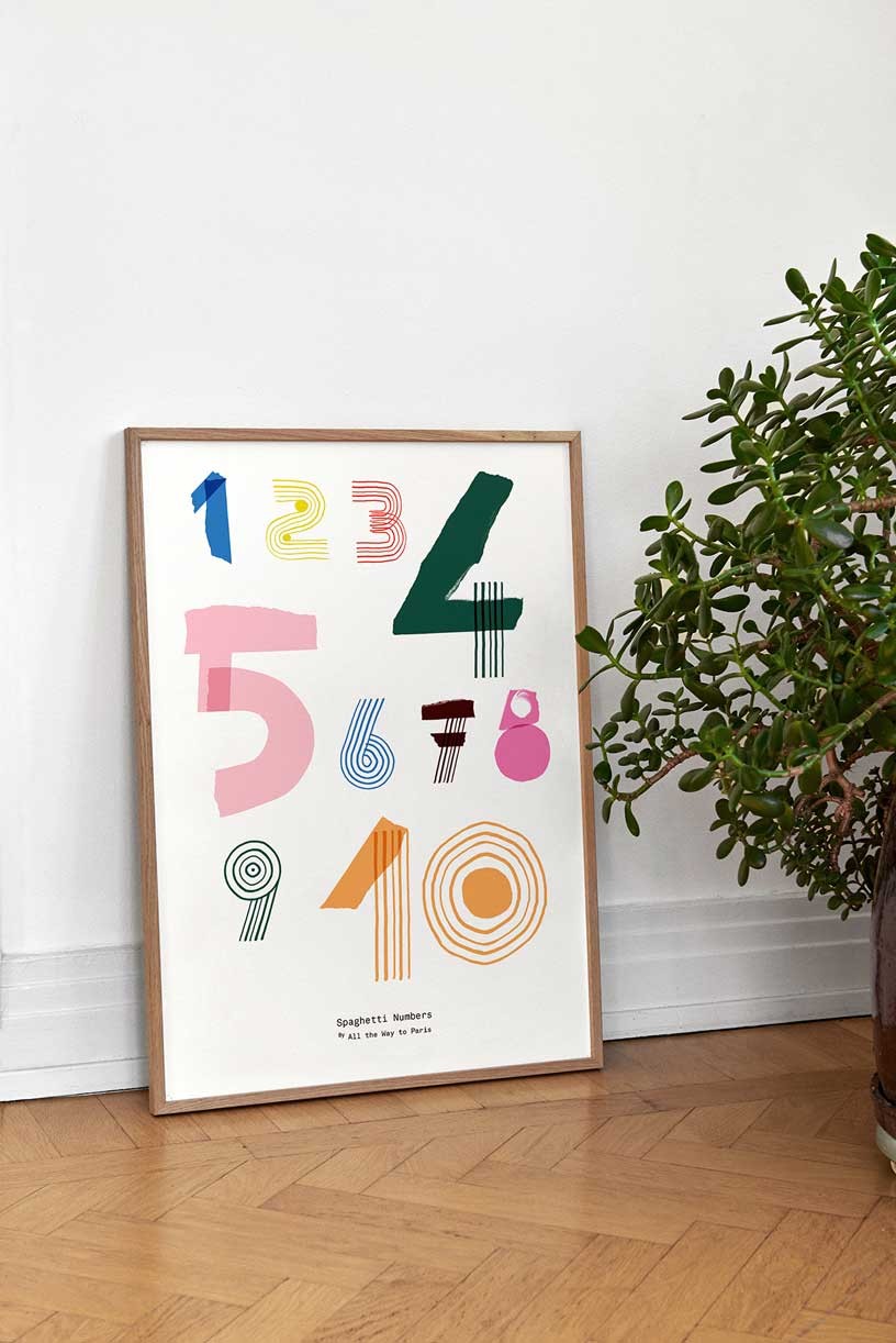Lámina | Spaghetti Numbers