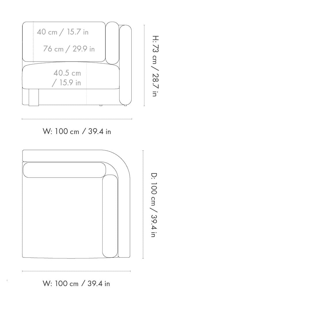 Sofa Dase módulo conector