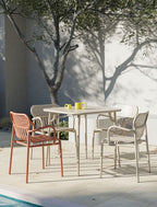 Mesa exterior cuadrada Week-end