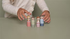 Set Casa Muñecas Familia Rosa