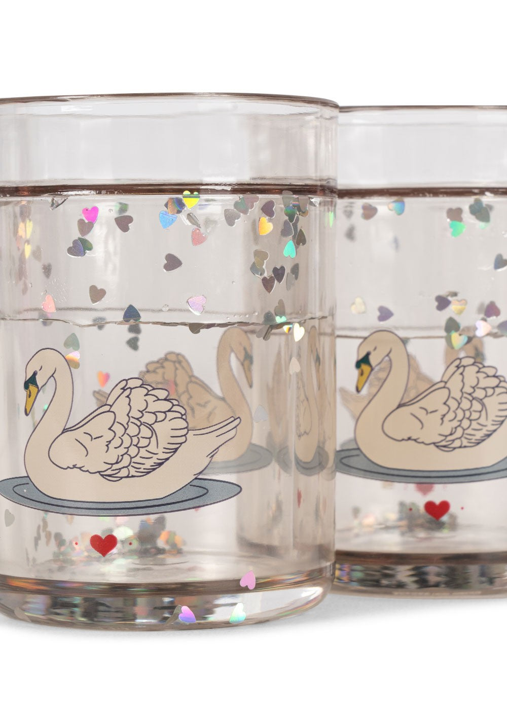 Pack 2 Vasos Purpurina | swan off white