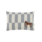 Cojín Vibes 33x22 blue tiles horse