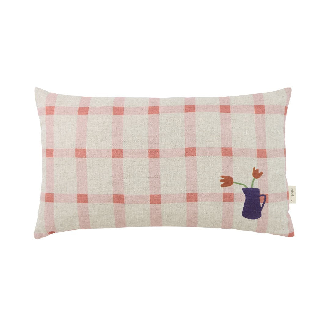 Cojín Vibes 44x25 Pink Windowpane Tulips