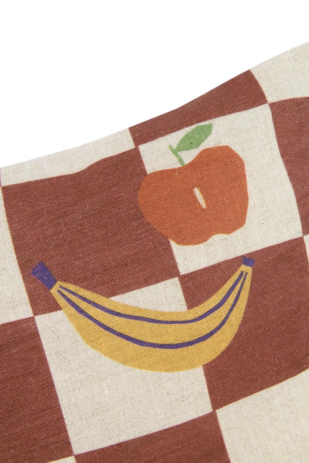 Cojín | Vibes 33x22 Maroon Checks
