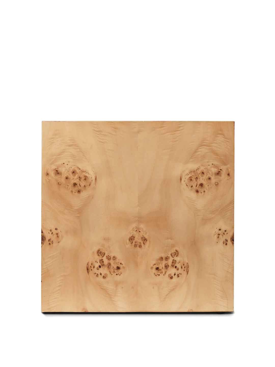 Burl Cube Side Table