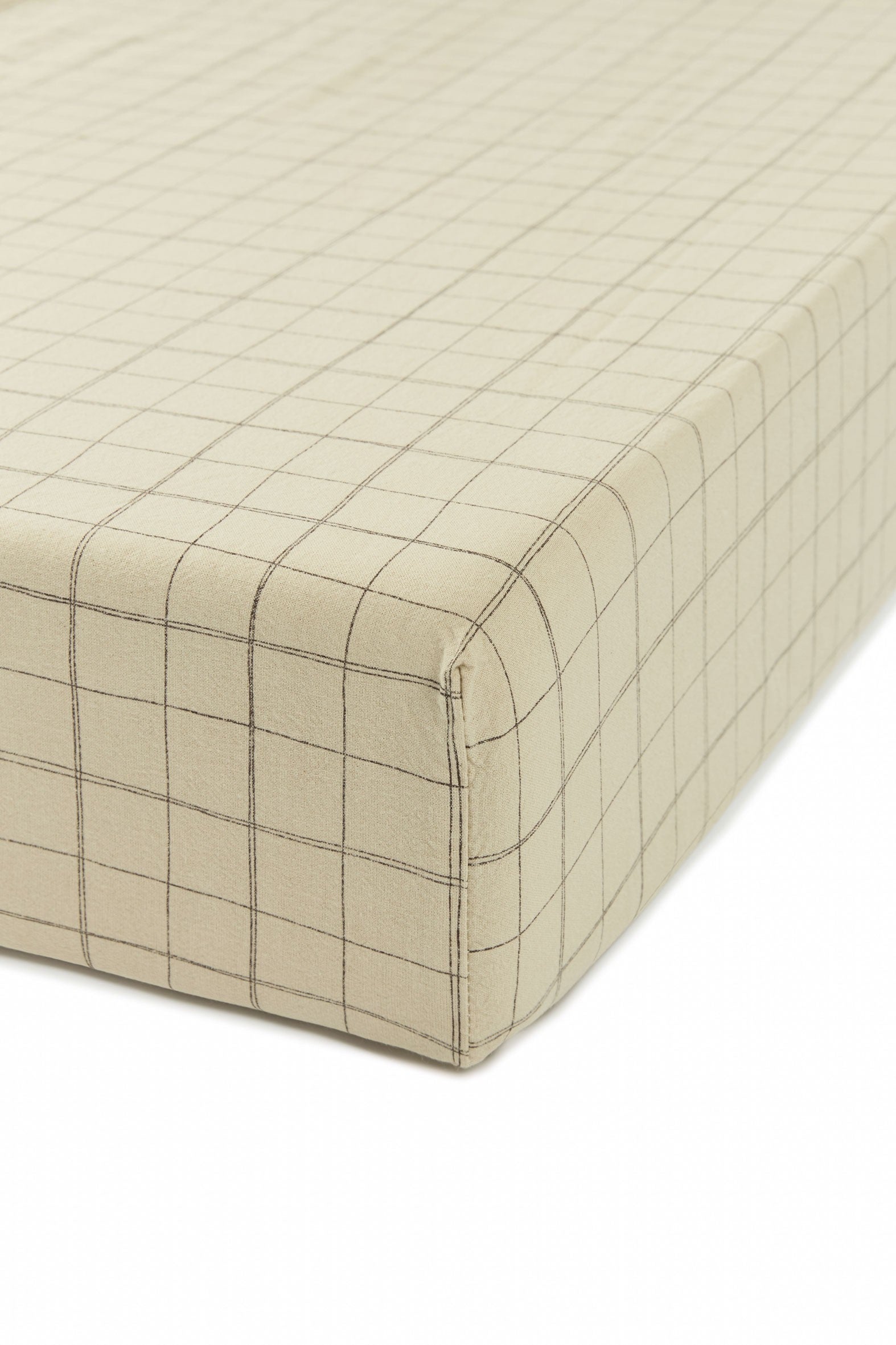Sábana bajera Bebé L1N0 | green tea grid