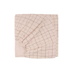 Sábana bajera Bebé | L1N0 mauve pink grid