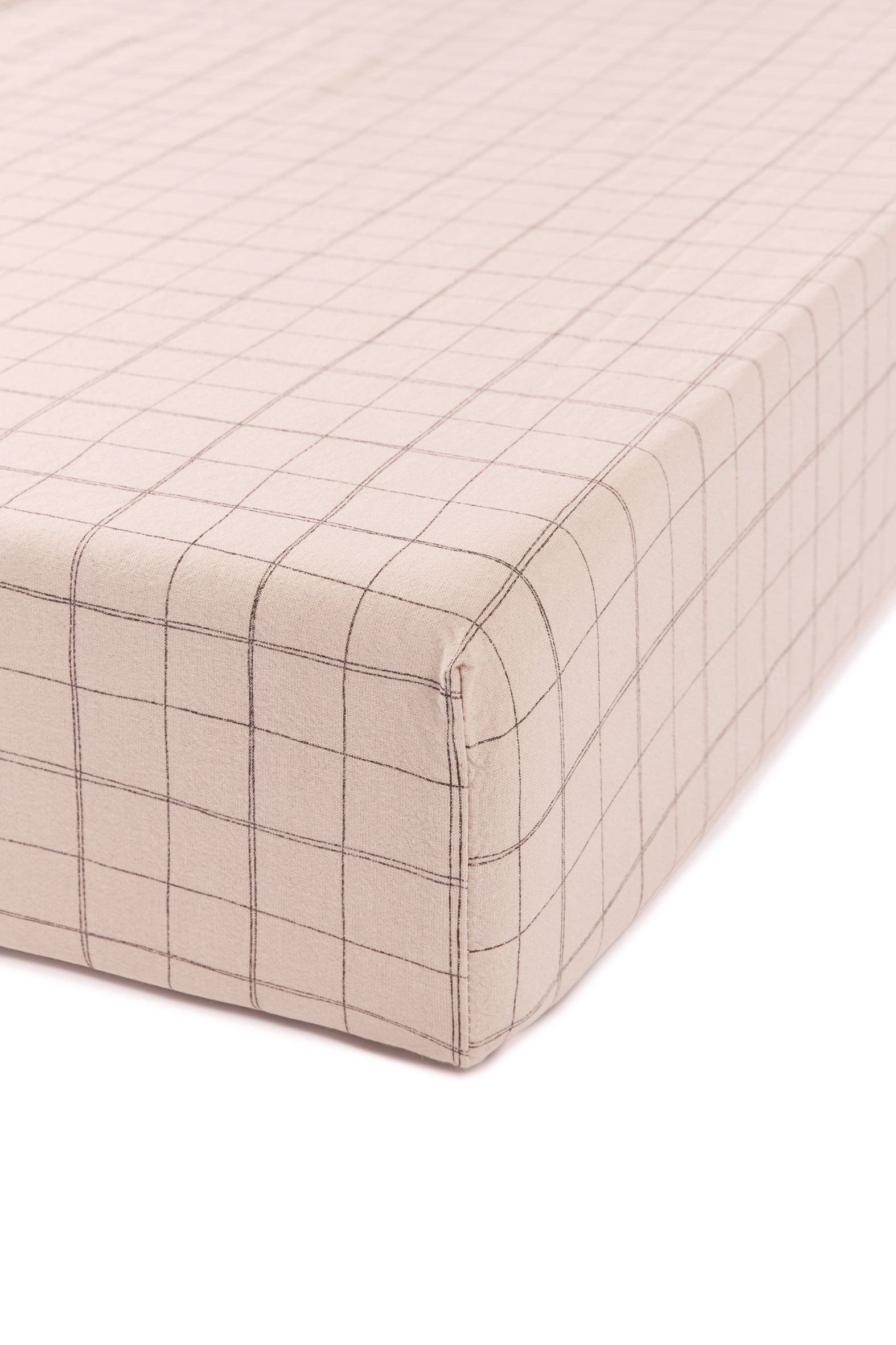 Sábana bajera Bebé | L1N0 mauve pink grid