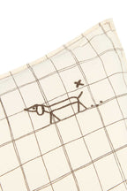 Cojín Lino | Natural Grid