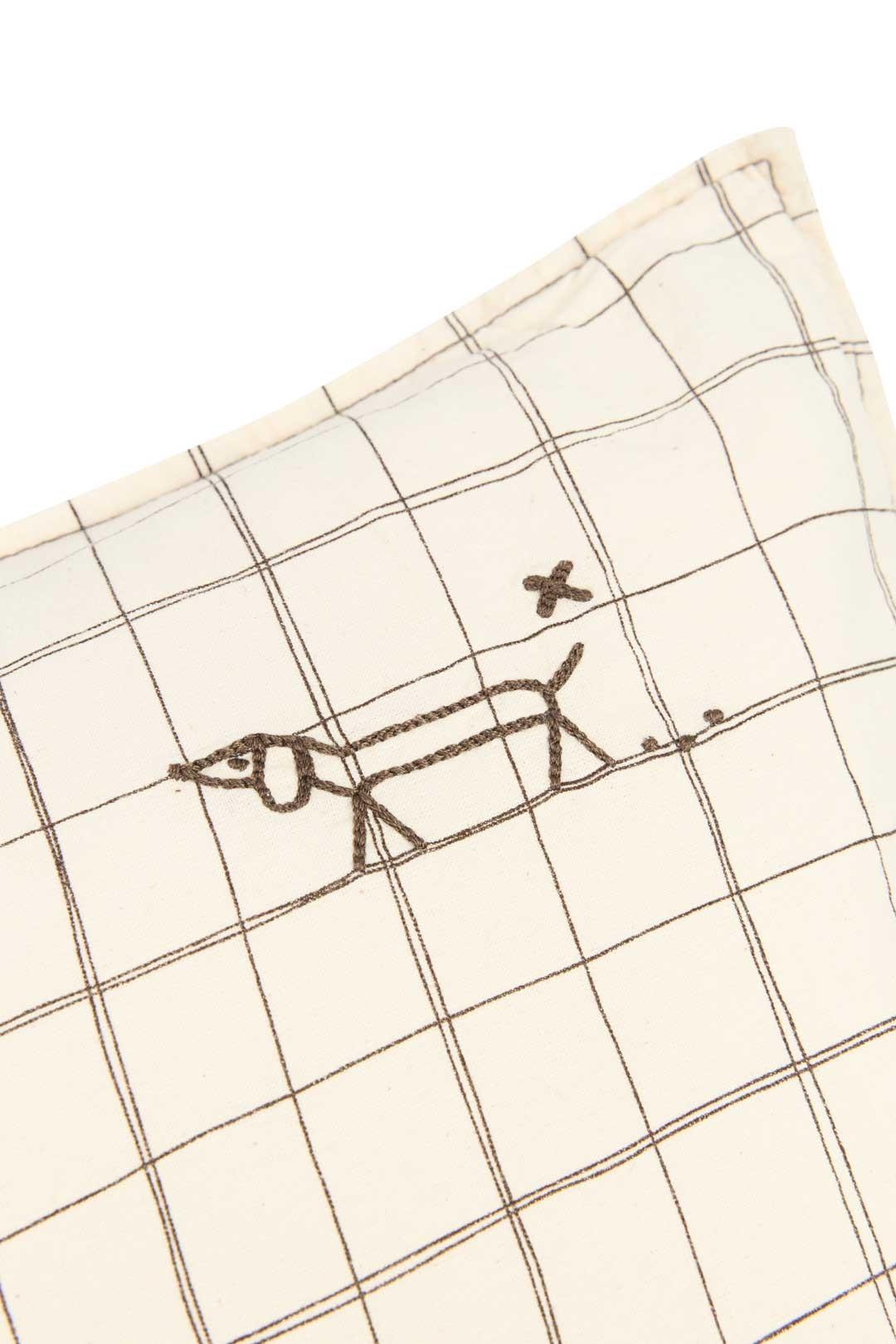 Cojín Lino | Natural Grid