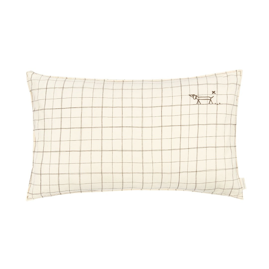 Cojín Lino | Natural Grid