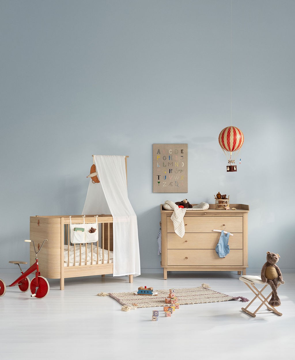 Accesorio Cambiador Para Cómoda | Wood 6 cajones Roble