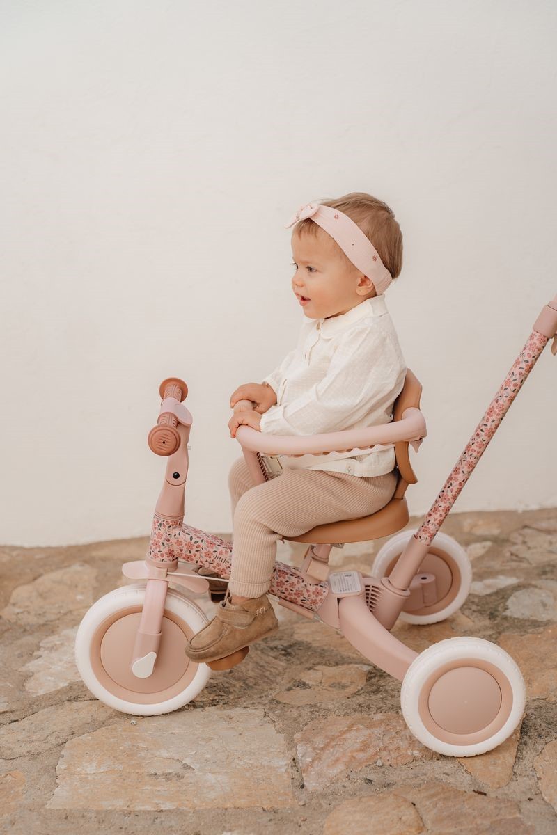 Triciclo-Bicicleta 4 en 1 rosa
