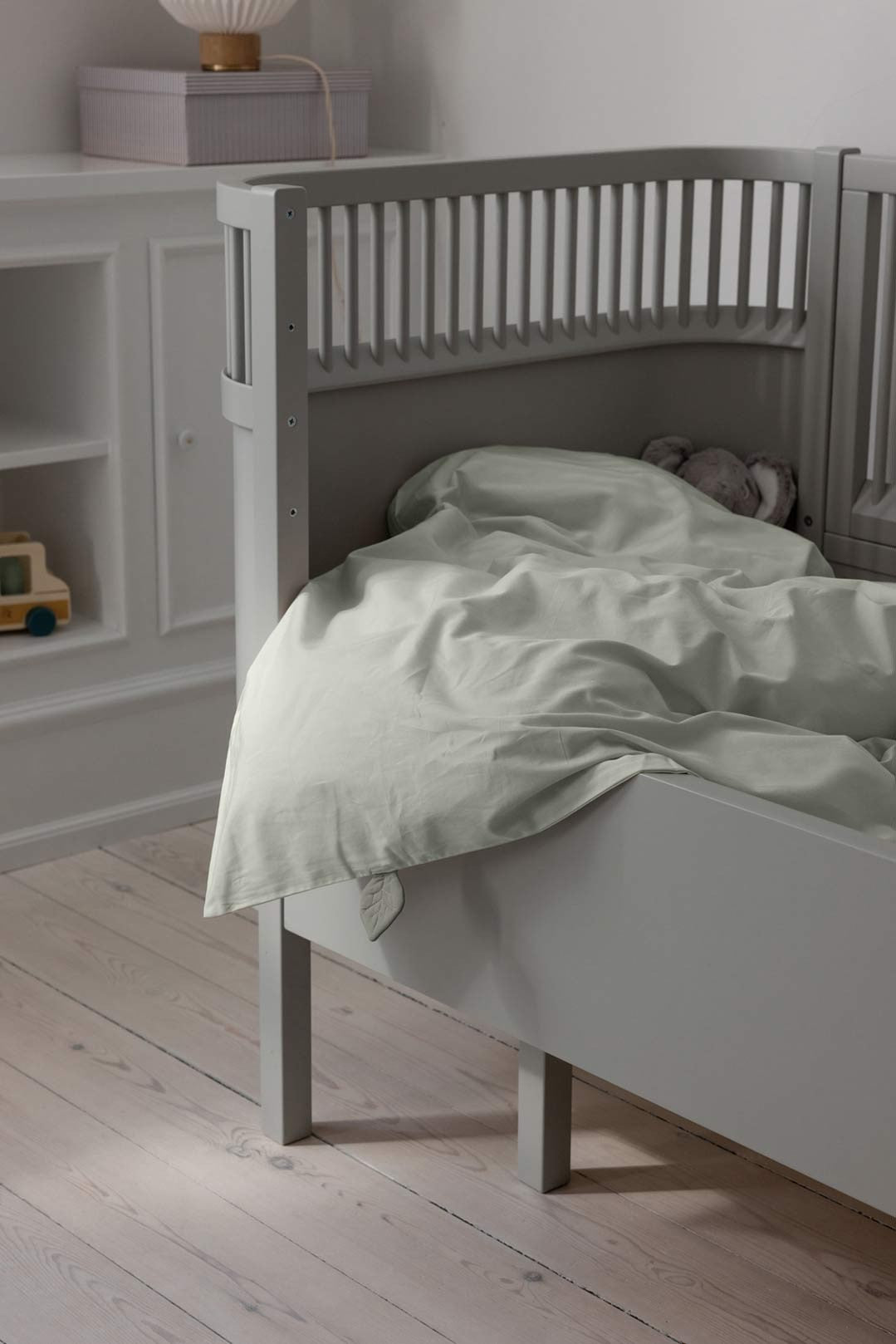 Funda Nórdica Baby Percale mist green 100x70