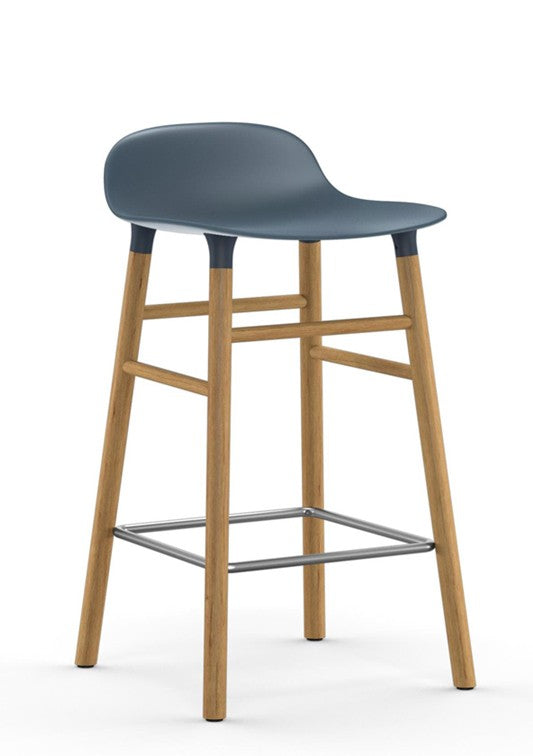 Taburete Form Roble Blanco 65 cm