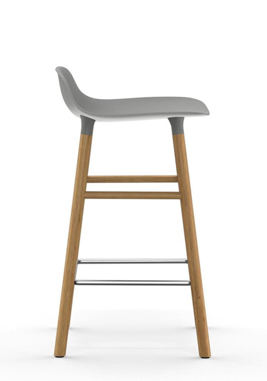 Taburete Form Roble Blanco 65 cm