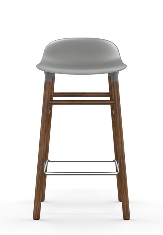 Taburete Form Nogal Blanco 65 cm