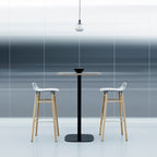 Taburete Form Nogal Blanco 65 cm