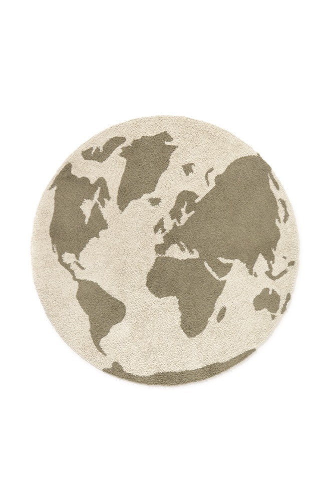 Alfombra | World Map | Ø 120 cm
