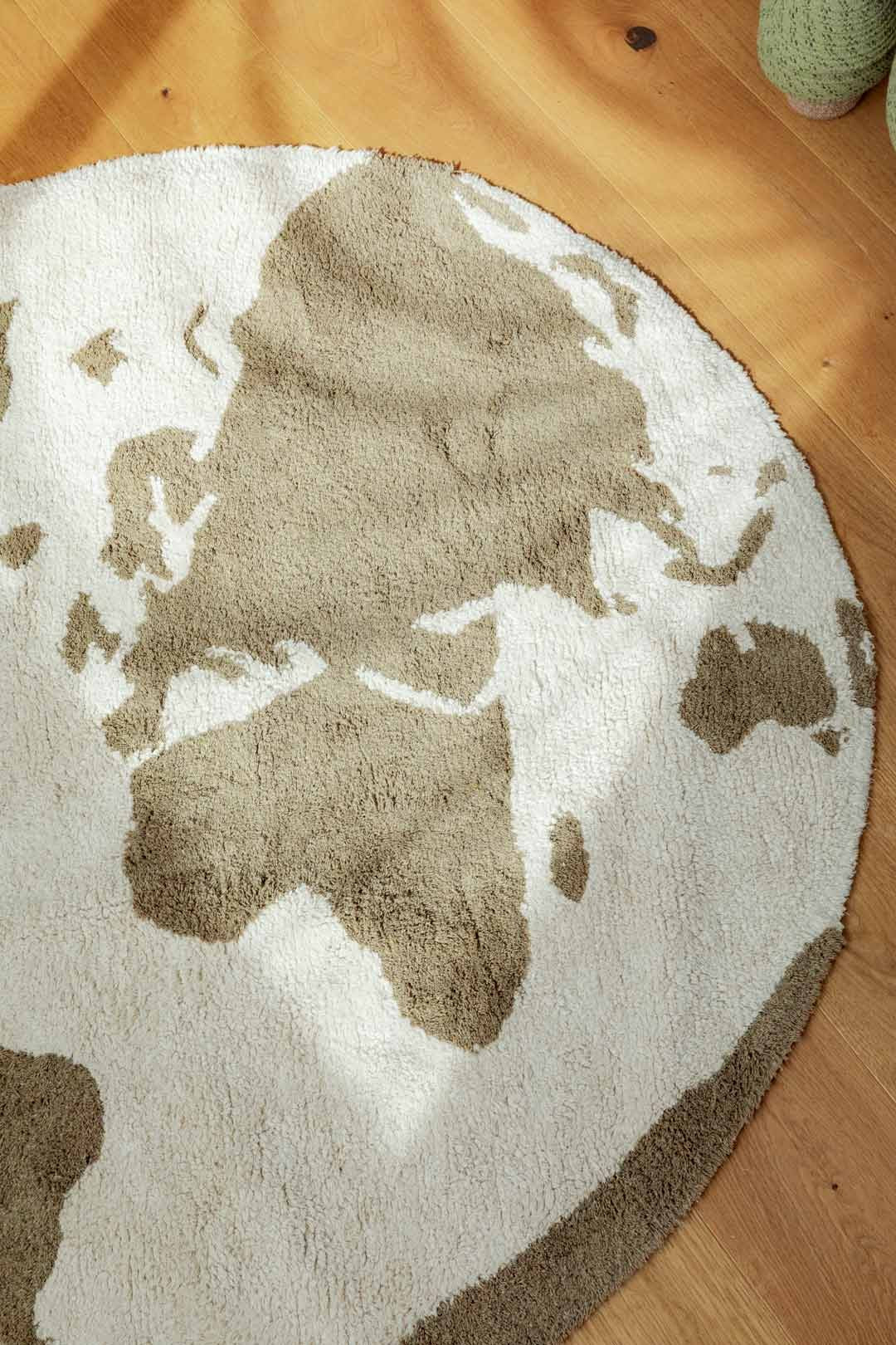Alfombra | World Map | Ø 120 cm