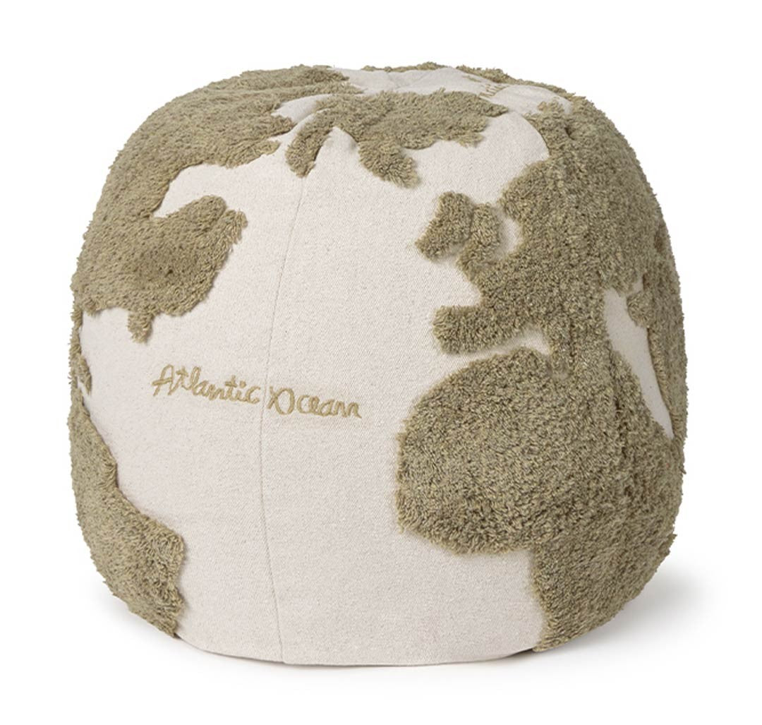 Puff | World Map Rugcycled