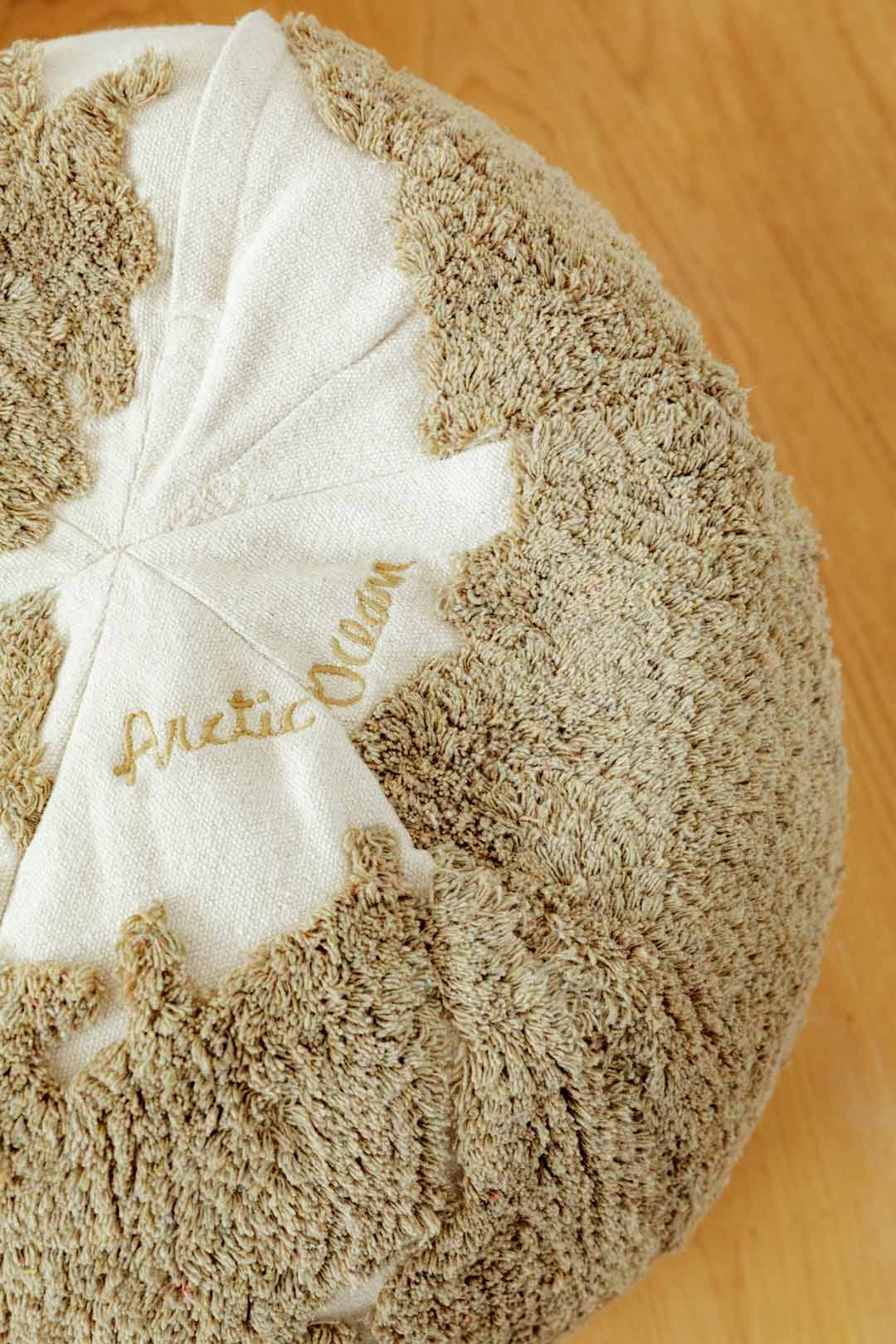 Puff | World Map Rugcycled