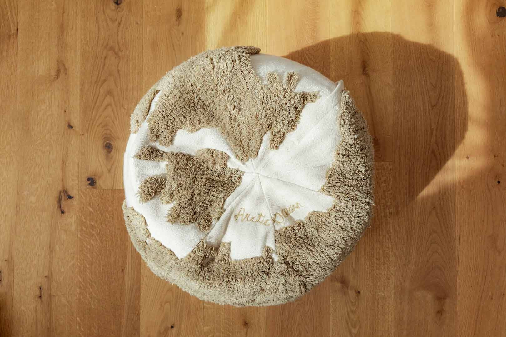 Puff | World Map Rugcycled